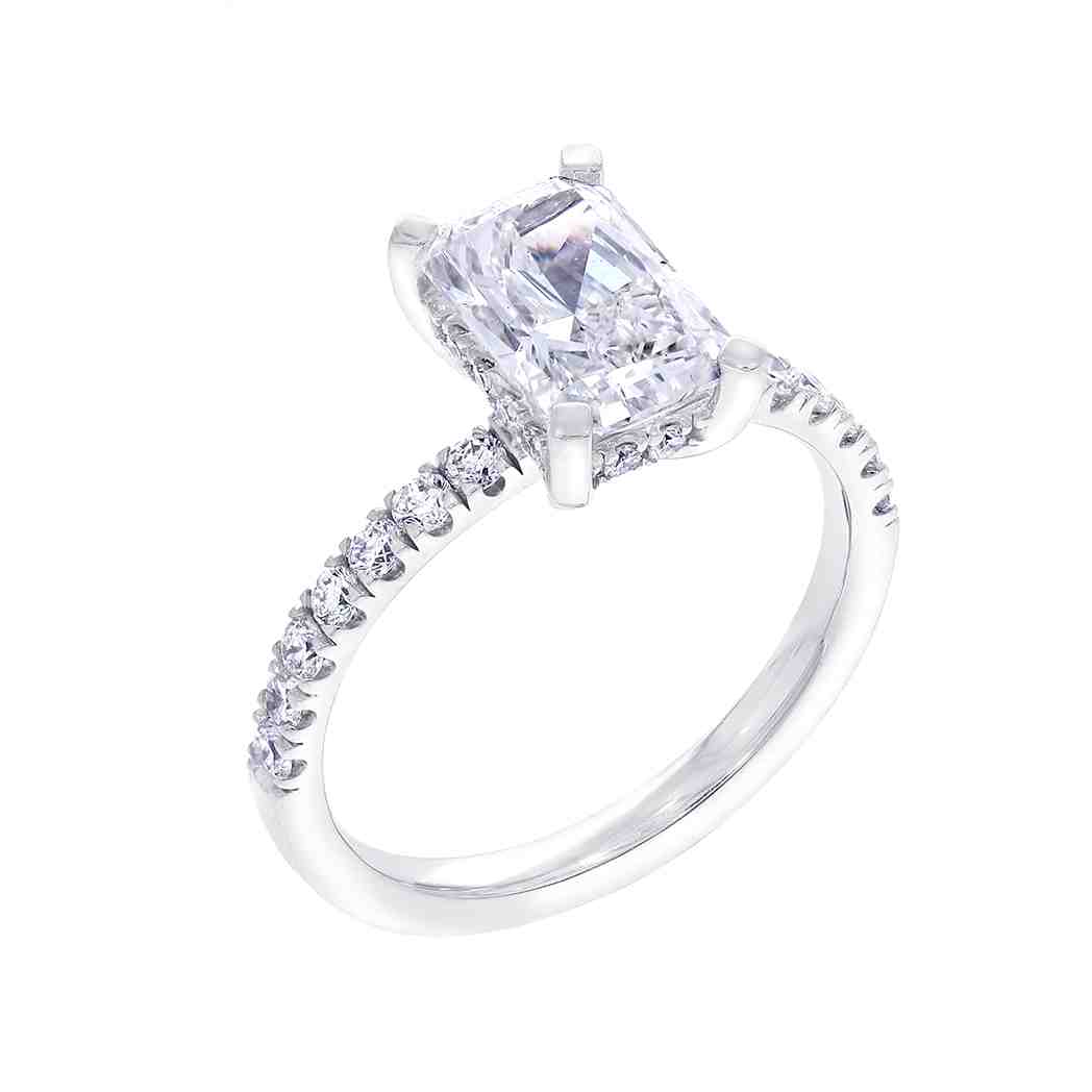 Radiant Solitaire  Lab Created Diamond Engagement Ring LR12712ART2.00
